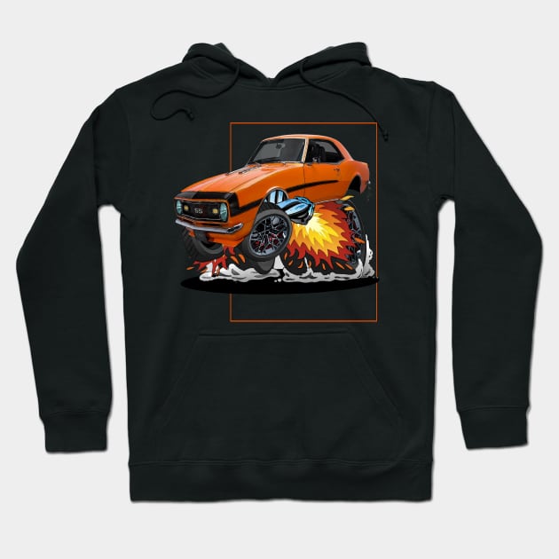 1968 Chevy Camaro SS Hot Rod Hoodie by Wilcox PhotoArt